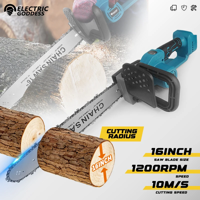 Electric Chainsaw 16 Inch Corded - 16 Inch 2500w Cordless Electric Chainsaw