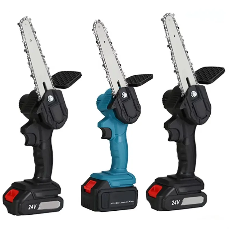 Cordless Chainsaw 12 Inch Battery - 4/6 Inch Small Handheld Electric Pruning