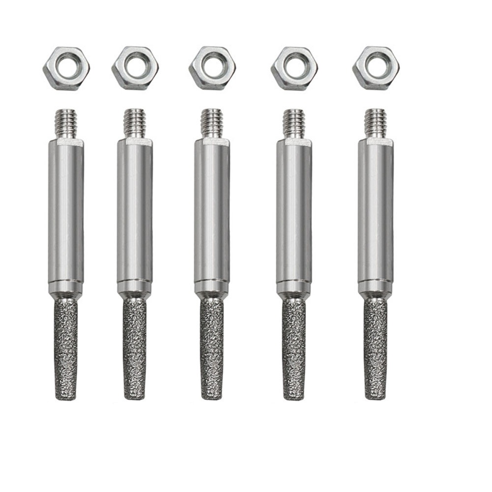 Chainsaw Sharpener Electric - 5PCS Silver Emery Grinding Head 4mm