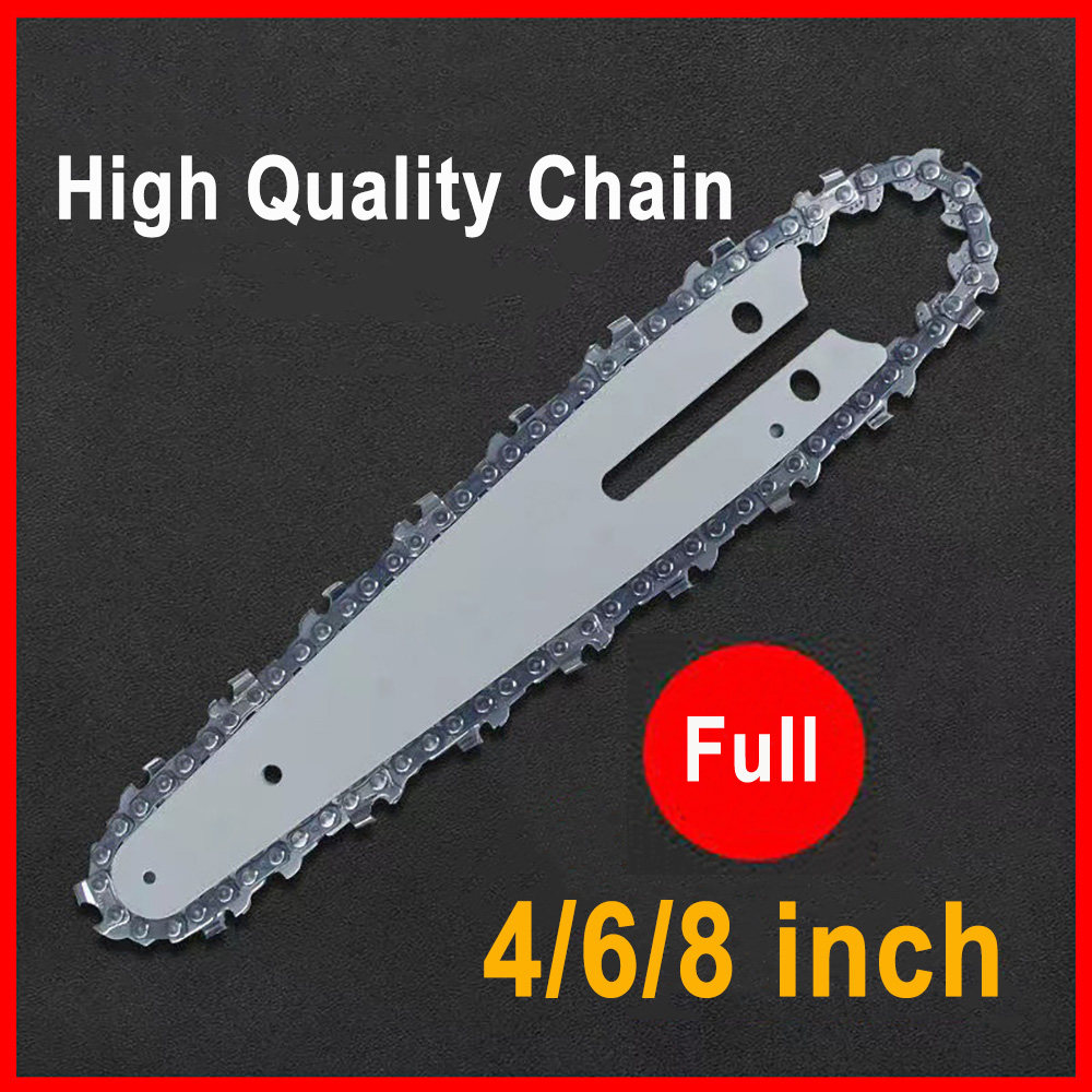 Mini Chainsaw 6 Inch Cordless - 4/6/8/10 Inch 1/4 Chainsaw Chain Guide