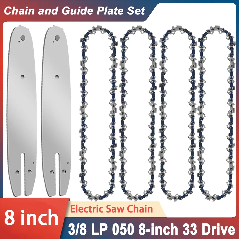 Chainsaw Chain 3/8 Pitch - High-Performance 8 Inch Alloy Chainsaw Chain