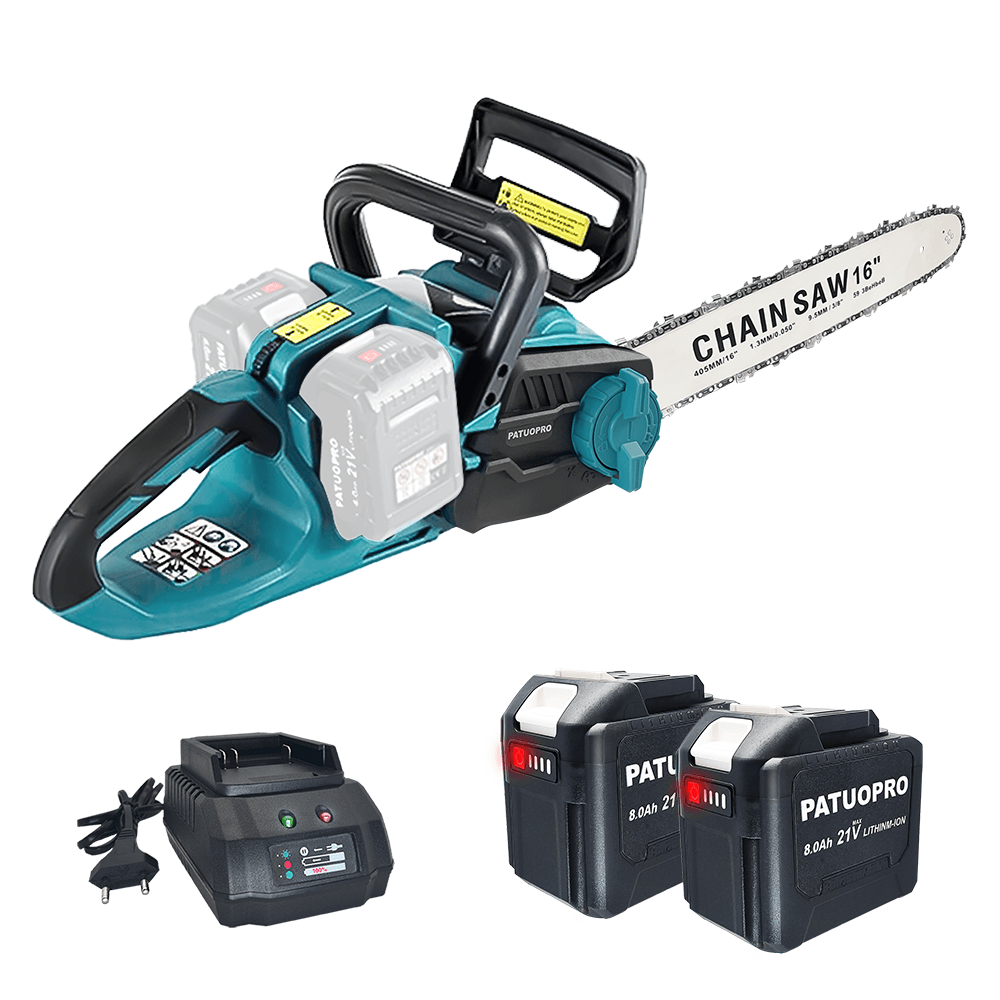 Electric Chainsaw 16 Inch Corded - PATUOPRO 16 Inch Brushless Electric Chainsaw