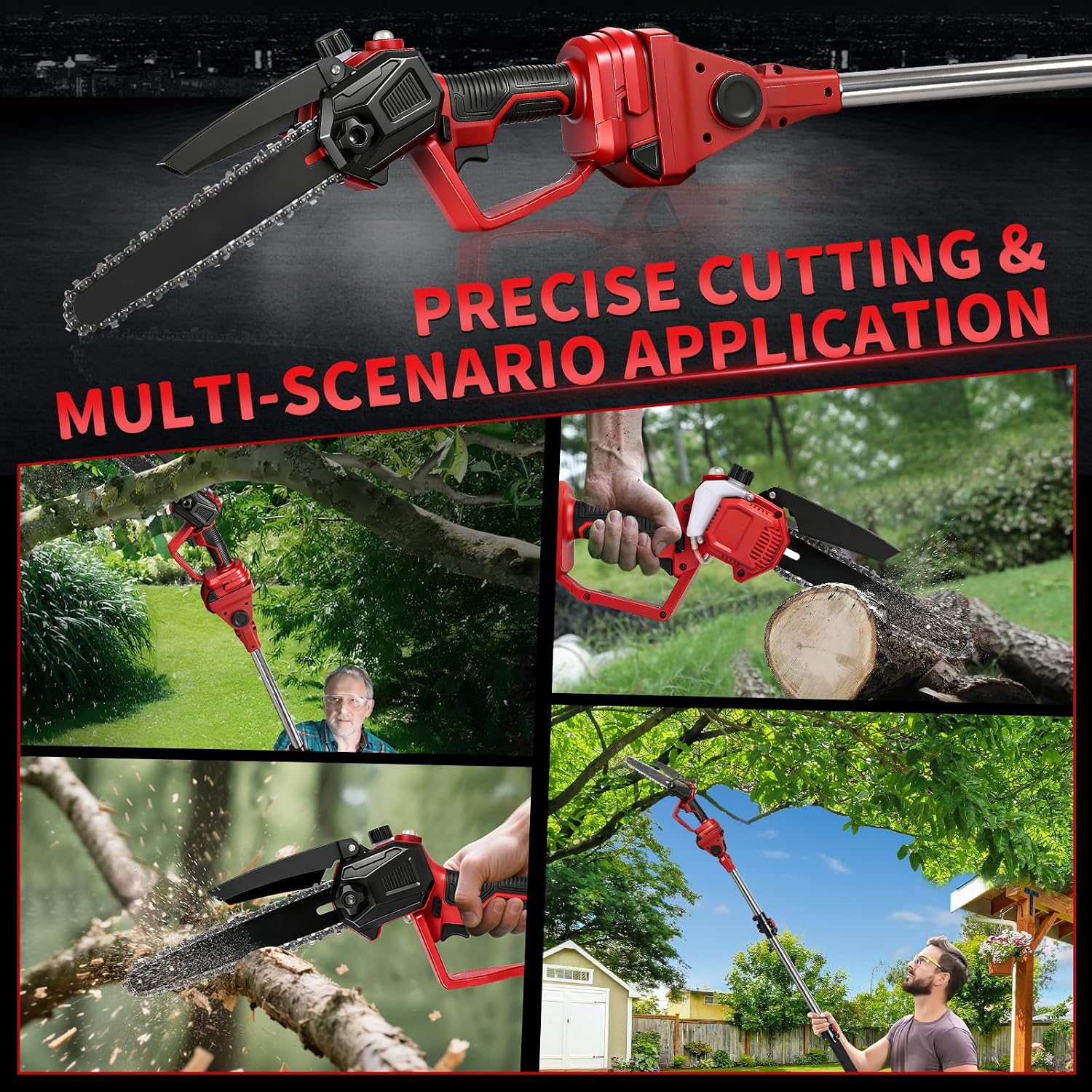 Cordless 2-in-1 Brushless Pole - Battery Chainsaw 2 Battery Kit ulasan dan harga