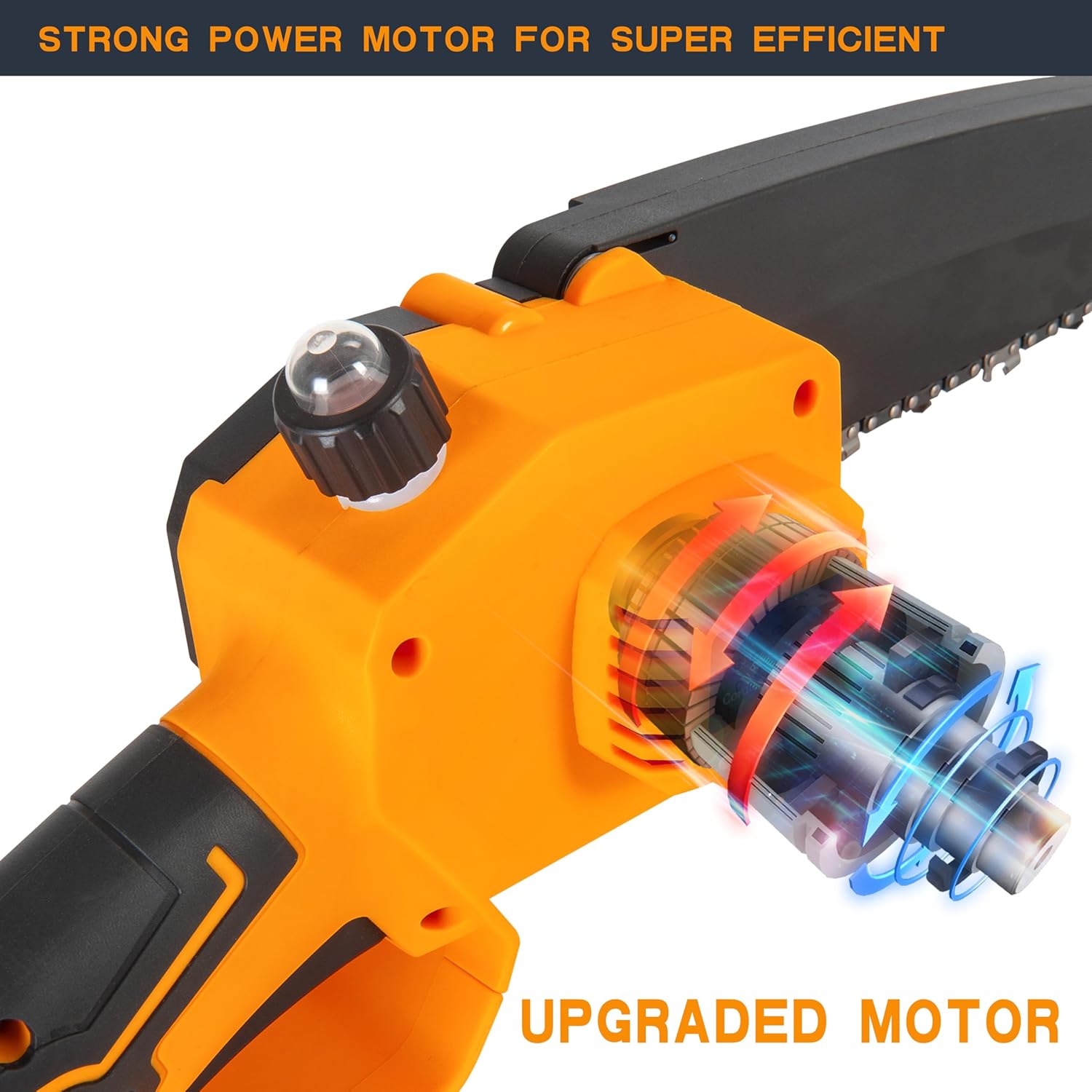 Mini chain saw, 8 inch cordles - Brushless Chainsaw 8 Inch 20V ulasan dan harga