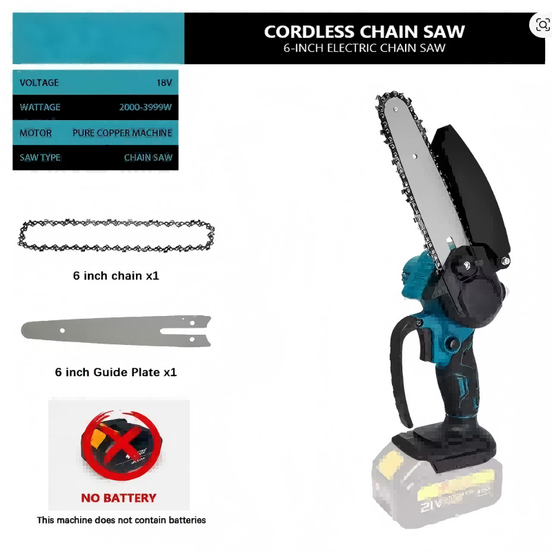 1700RPM 6 Inch Mini Li-Ion Ele - Mini Chainsaw 6 Inch Cordless ulasan dan harga