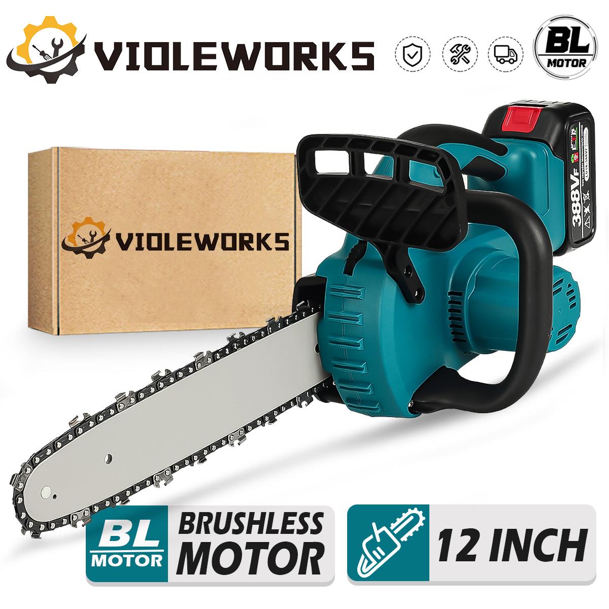 12 Inch 5000W Cordless Brushle - Cordless Chainsaw 12 Inch Battery ulasan dan harga