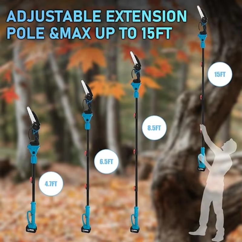 Lithium Battery Cordless Pruni - Pole Saw Cordless Telescopic ulasan dan harga