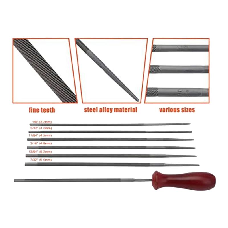 A23PBG 12 Pack Chainsaw File,  - Chainsaw File Kit Round ulasan dan harga