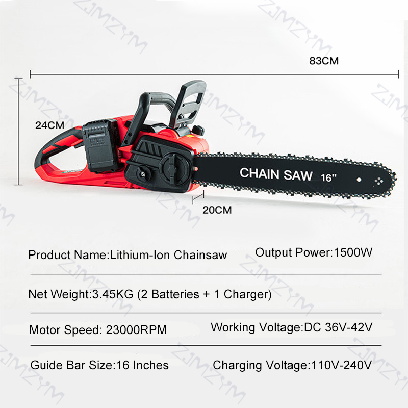 16 Inch Brushless Cordless Ele - Electric Chainsaw 16 Inch Corded ulasan dan harga