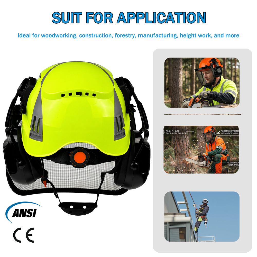 CE ANSI Forestry Safety Helmet - Chainsaw Safety Chaps ulasan dan harga