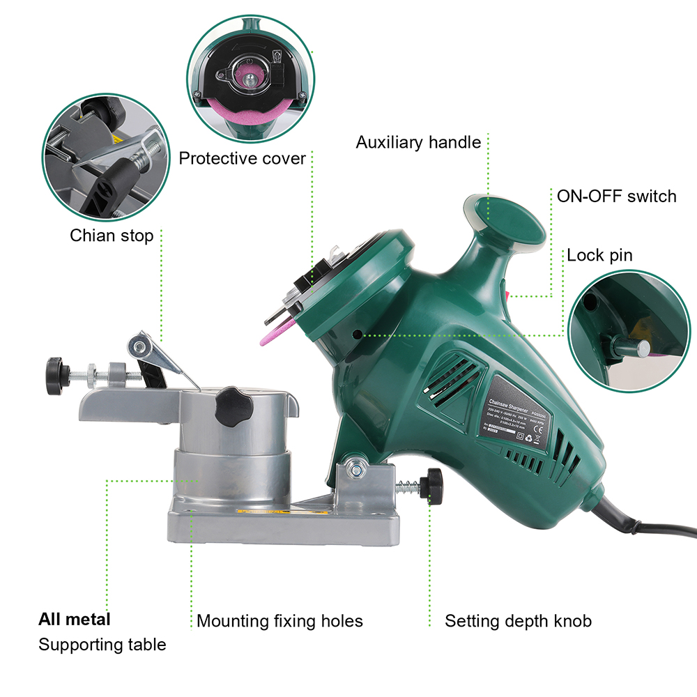 POSENPRO 250W ChainSaw Sharpen - Chainsaw Sharpener Electric ulasan dan harga