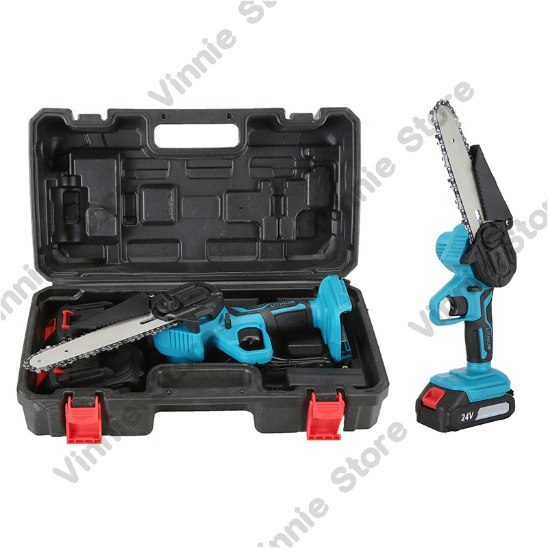 Portable 6-inch mini electric  - Mini Chainsaw 6 Inch Cordless ulasan dan harga