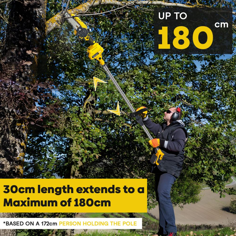 2in1 Garden Cordless Pole Saw  - Mini Chainsaw 6 Inch Cordless ulasan dan harga