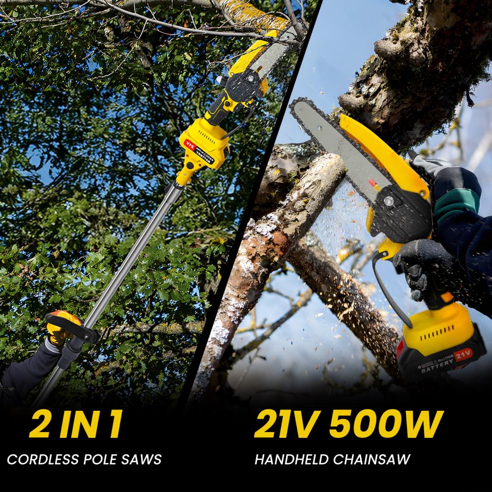 2in1 Garden Cordless Pole Saw  - Mini Chainsaw 6 Inch Cordless ulasan dan harga