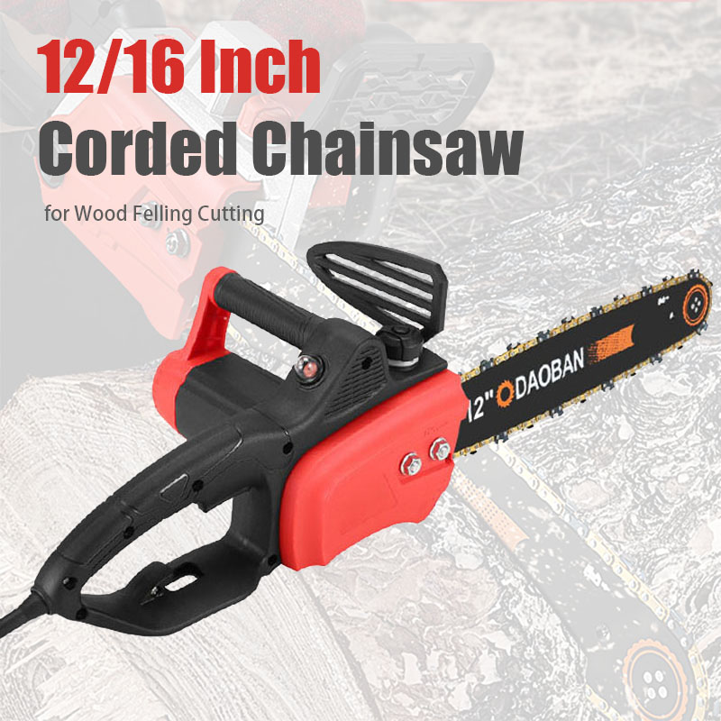 New High Power 12/16 Inch Cord - Electric Chainsaw 16 Inch Corded ulasan dan harga