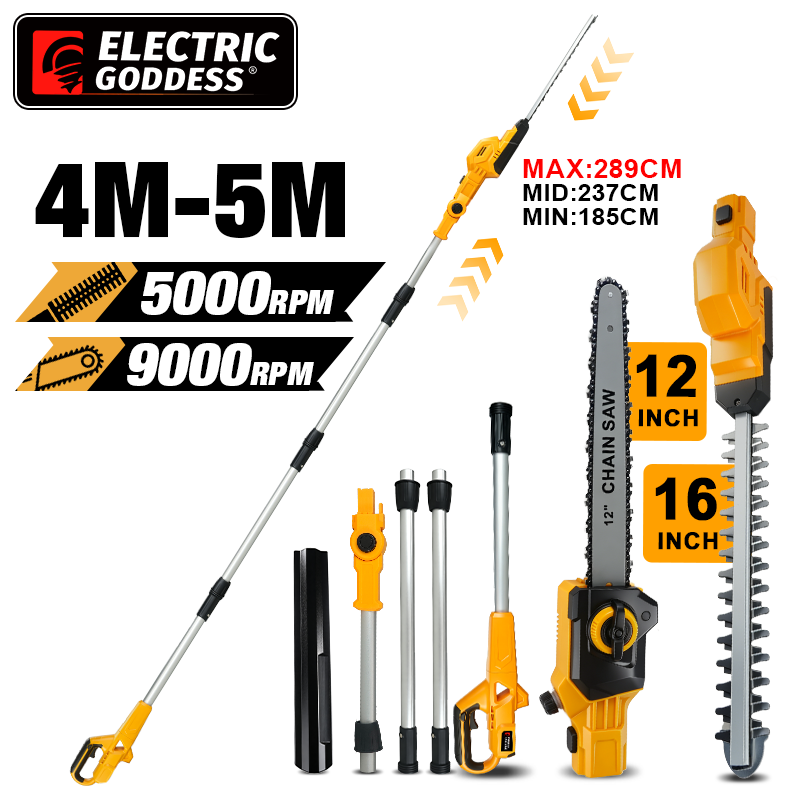 2IN1 Electric High Branch Hedg - Cordless Chainsaw 12 Inch Battery ulasan dan harga