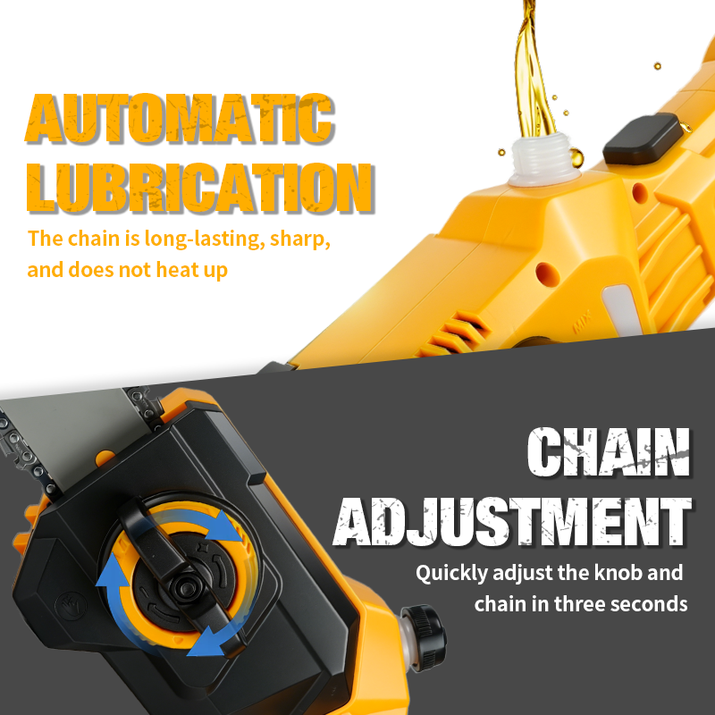 2IN1 Electric High Branch Hedg - Cordless Chainsaw 12 Inch Battery ulasan dan harga