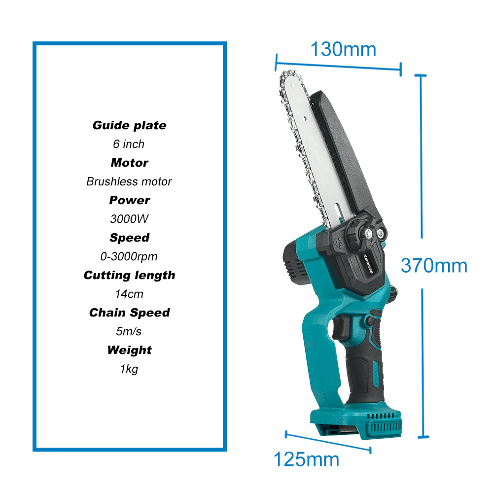 Kamolee 6 Inch 8 Inch Mini Bru - Mini Chainsaw 6 Inch Cordless ulasan dan harga