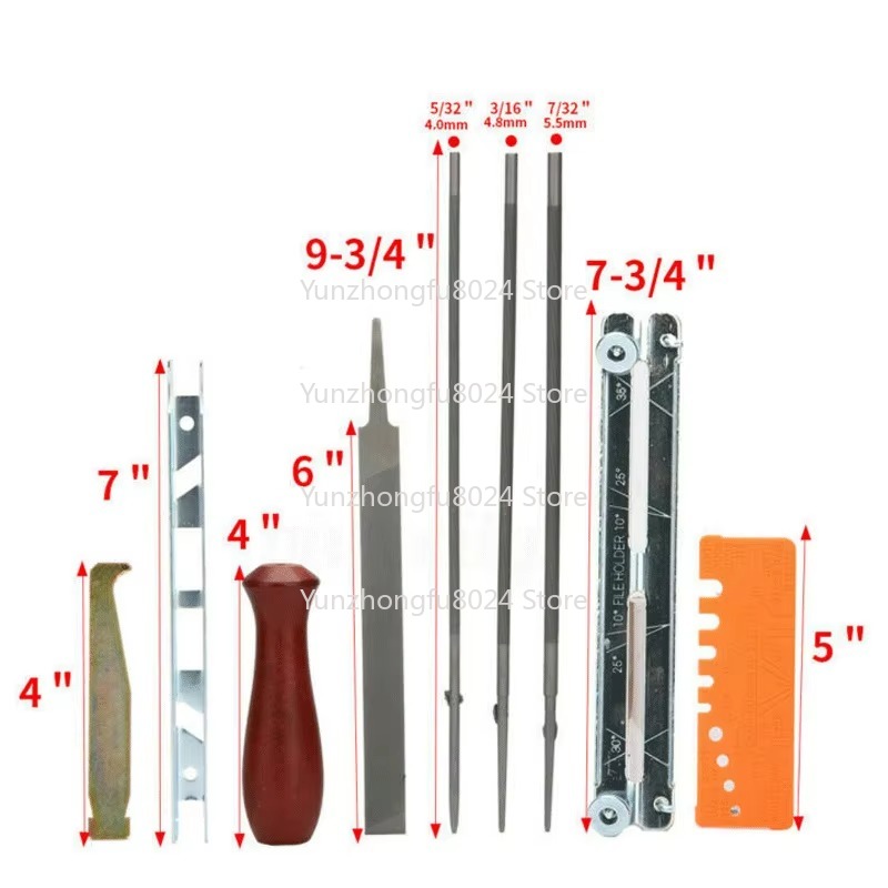 Hardwood Handle Round Flat Fil - Chainsaw File Kit Round ulasan dan harga