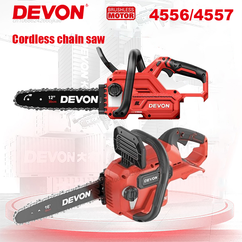 Devon Rechargeable Brushless A - Cordless Chainsaw 12 Inch Battery ulasan dan harga