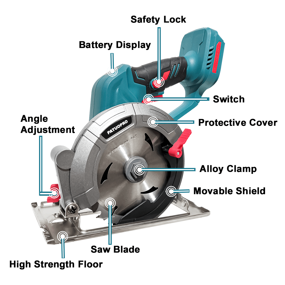 PATUOPRO 150mm Brushless Elect - Mini Chainsaw 6 Inch Cordless ulasan dan harga
