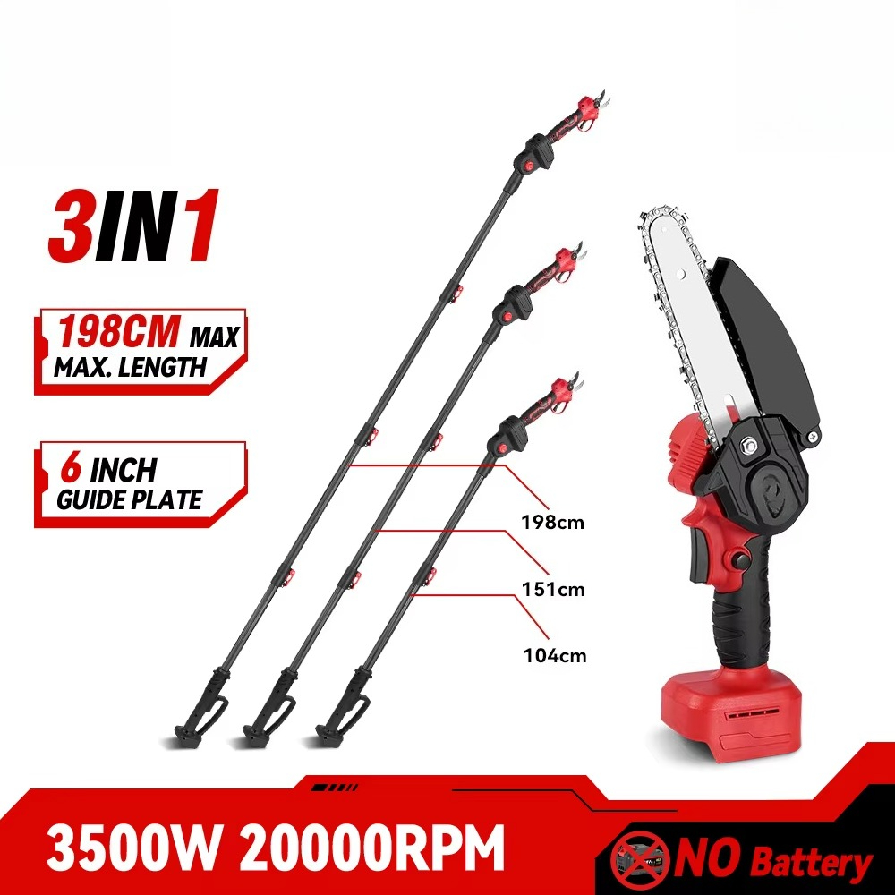 Brushless Garden Tool Set Elec - Pole Saw Cordless Telescopic ulasan dan harga