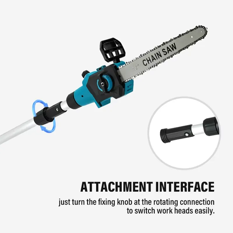 2-in-1 Cordless Pole Chainsaw  - Cordless Chainsaw 12 Inch Battery ulasan dan harga