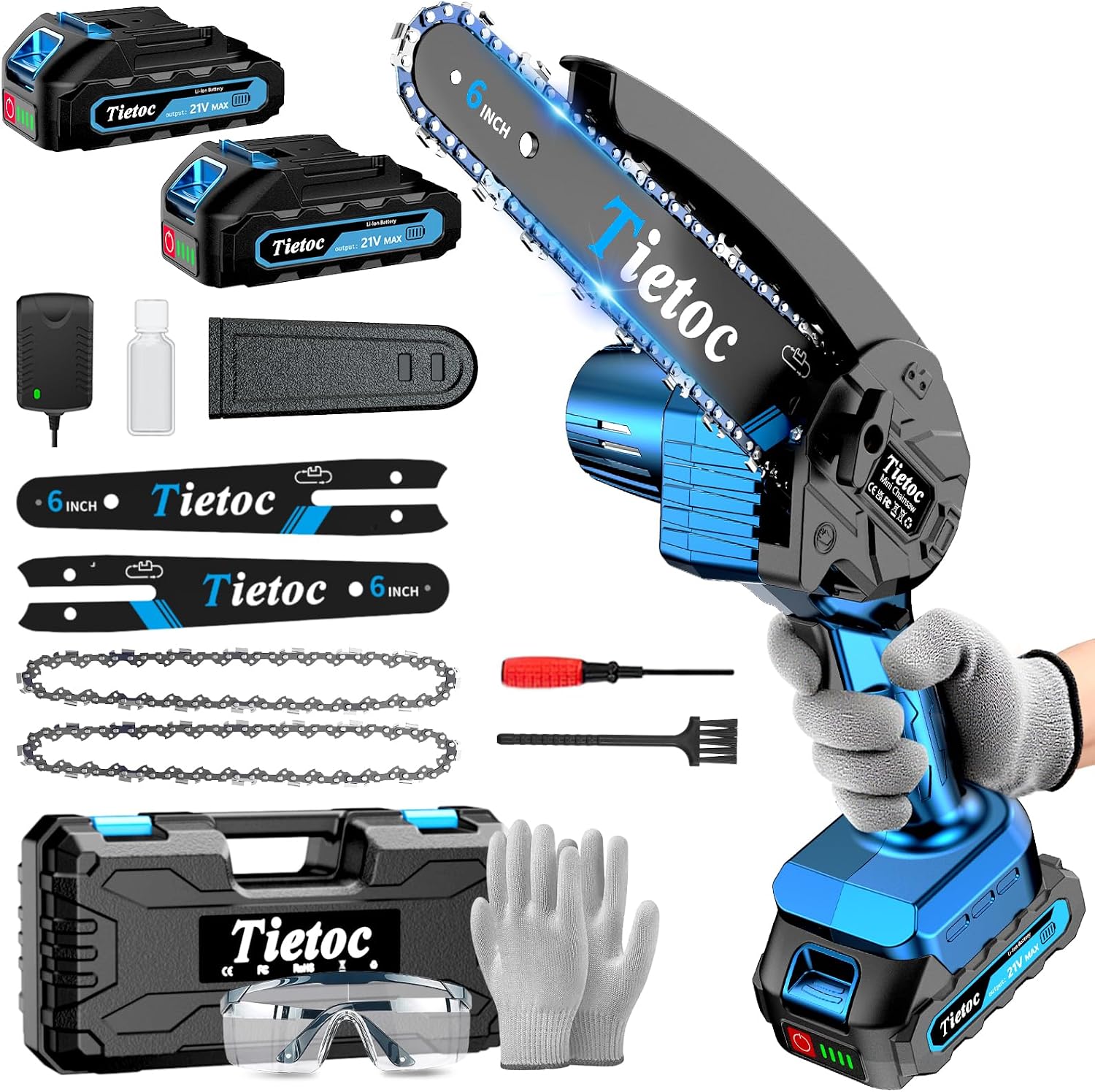 Mini Chainsaw, 6 Inch Chain Sa - Mini Chainsaw 6 Inch Cordless ulasan dan harga