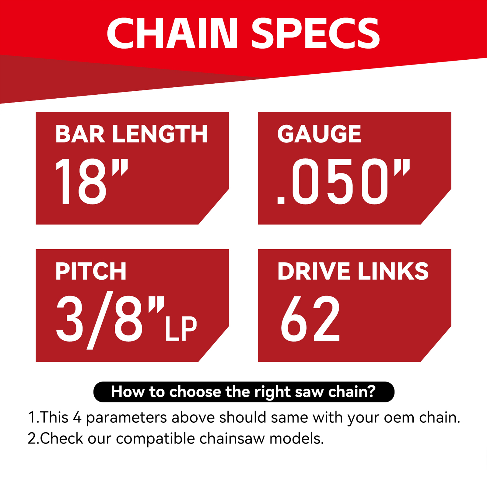 MRFARZ 4-Pack Chainsaw Chain 1 - Chainsaw Chain 3/8 Pitch ulasan dan harga